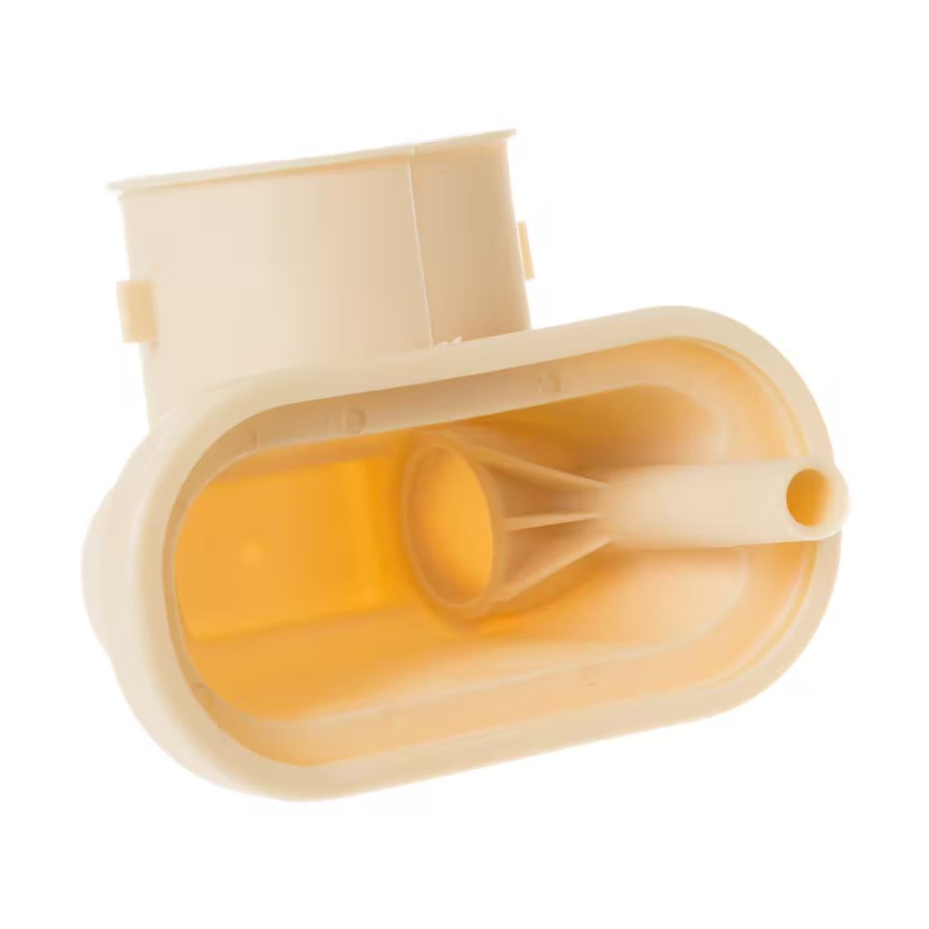 Dishwasher sump inlet WD18X10034 installed in GE dishwasher tub