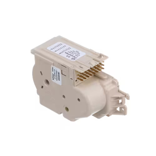 Close-up of GE timer WH12X10254 24-pin terminal block