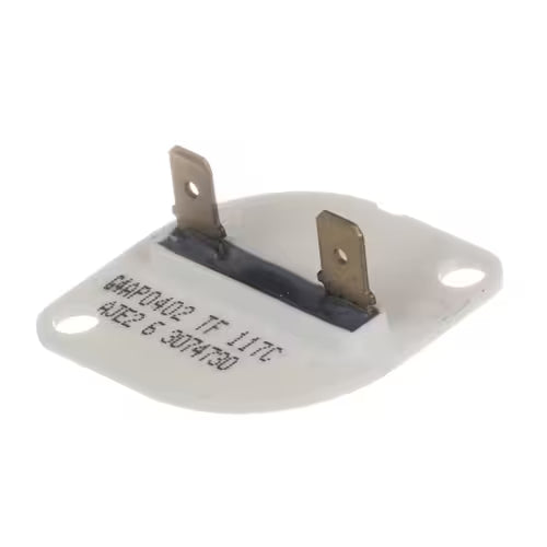 Dryer thermal fuse WP307473 installed in Whirlpool dryer