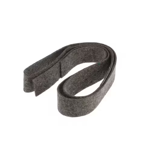 Close-up of felt material and mounting edge on seal WP33001807