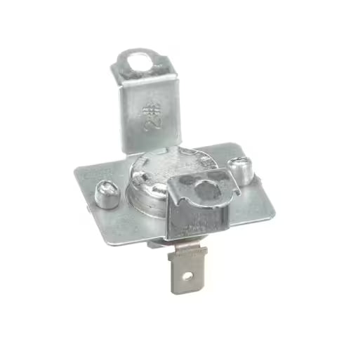 Whirlpool WP35001193 dryer thermal fuse close-up bracket and terminals