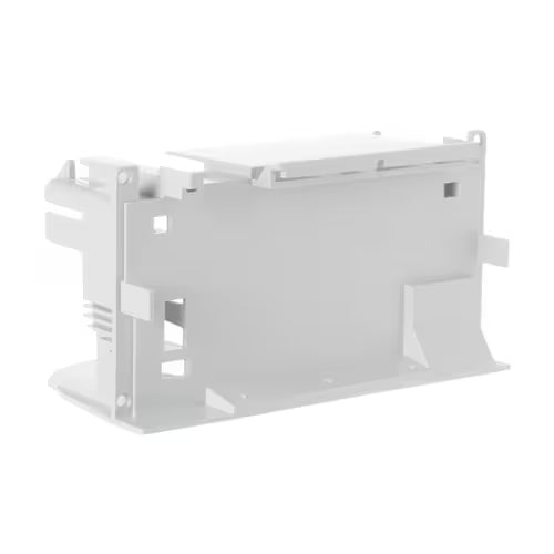 Close-up of part number WR17X11170 molded on dispenser housing shield