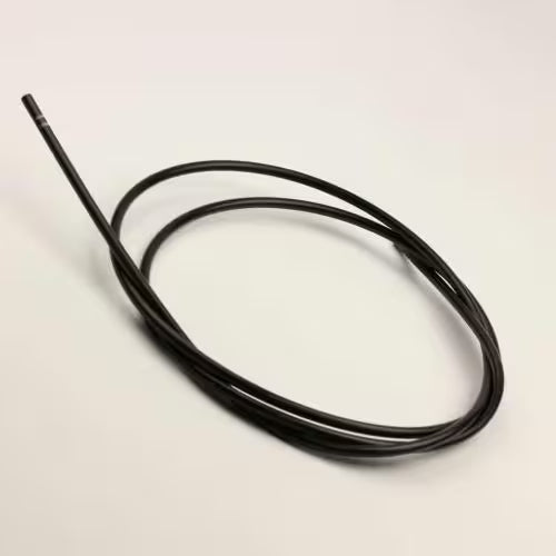 OEM GE refrigerator part WR17X11625 flexible plastic tube close-up