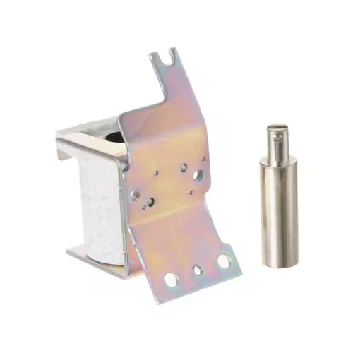 GE WR62X107 part number label close-up on solenoid