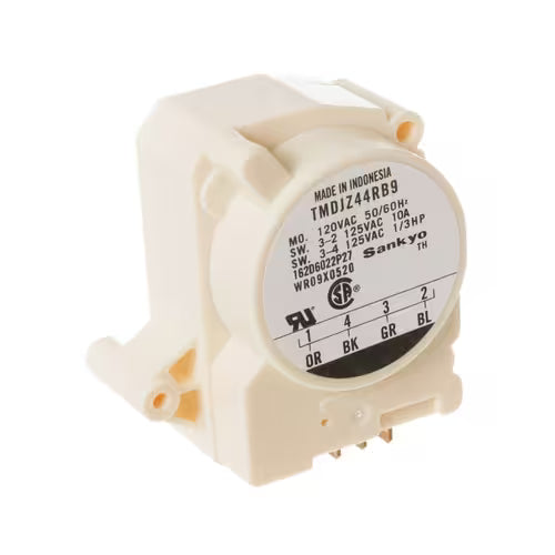 OEM GE WR9X520 defrost control close-up of 4-terminal connector