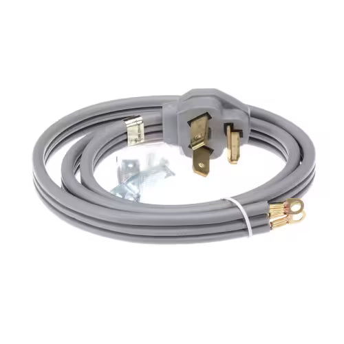 WX09X10002 GE 4-prong 6-foot power cord replacement part for electric dryer