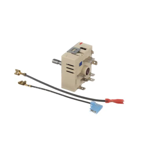 Angled view of the Whirlpool 12002125 electric range infinite control switch kit.