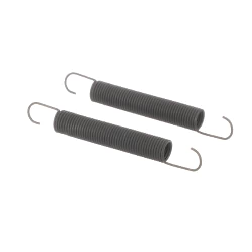 Top view of the two tension springs laid out.