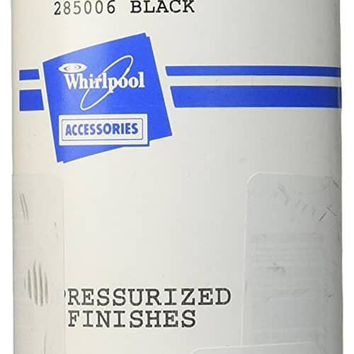 Whirlpool 285006 superior black spray paint can with DANGER warning