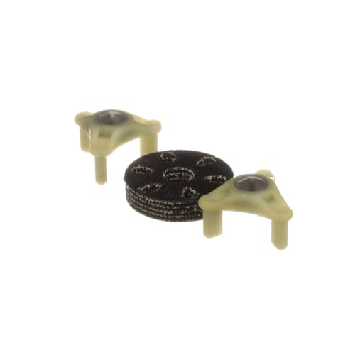 Whirlpool 285852A coupler kit with clips positioned next to the main hub