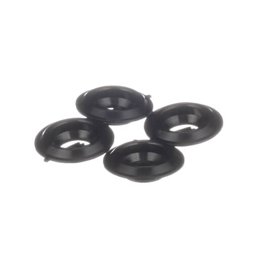 Close-up of the black rubber lint filter plugs from the 285868 kit