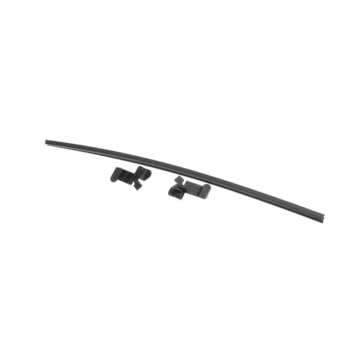 Close-up view of the black rubber door seal and mounting clips 4172127