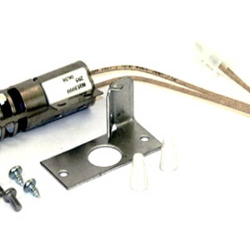 OEM Whirlpool 4342528 round gas oven igniter kit with ceramic body.