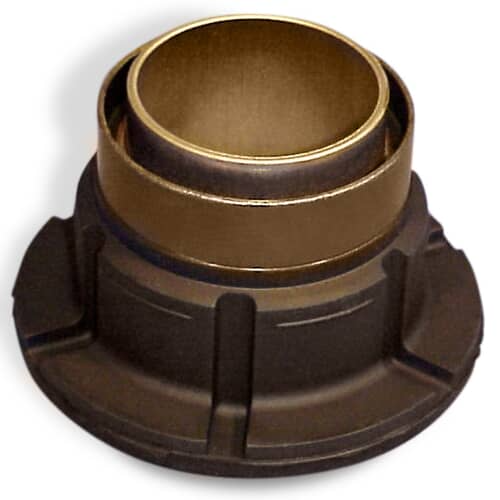 Whirlpool 62040130 tub repair bearing with bronze bushing set into black plastic housing