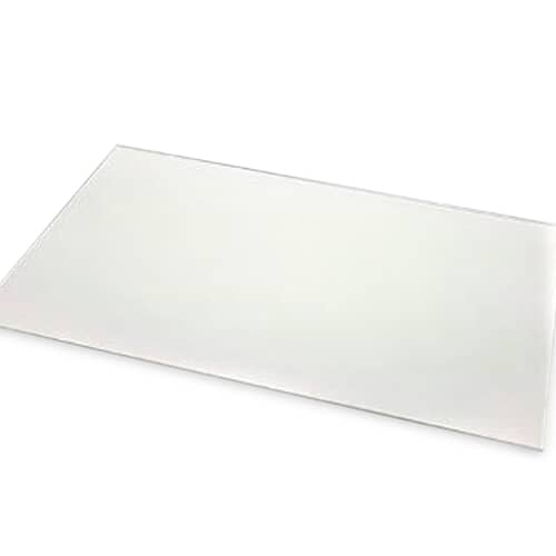 Front view of the clear Whirlpool 74003645 inner oven door glass heat shield.