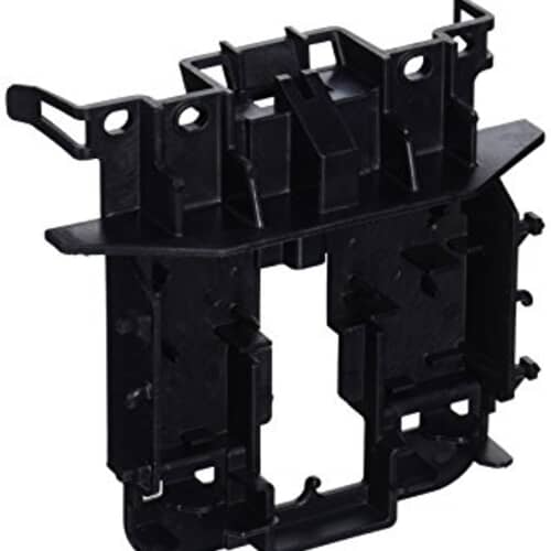 Angled view of the Whirlpool 8193882 dishwasher door latch bracket assembly.