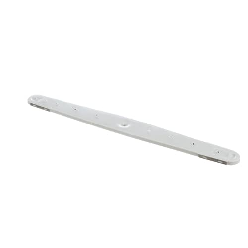 An angled perspective of the full Whirlpool WP6-917642 lower wash arm, showing the spray jet holes along its length.