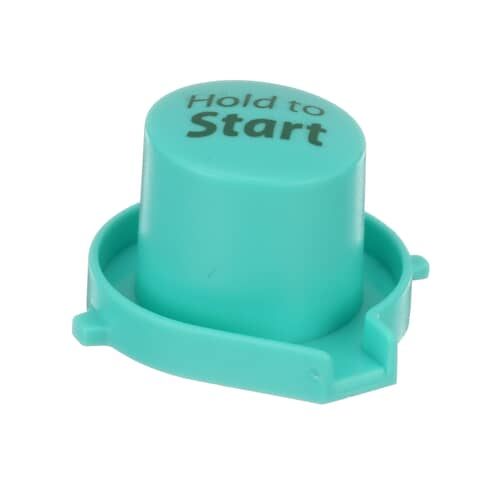 A side profile of the Whirlpool WP8181861 washer 'Hold to Start' button, showing its cylindrical shape and mounting base.