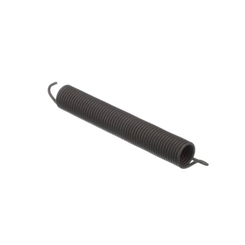 A side profile of the Whirlpool WP8270020 door balance spring, showing the hook formations at the ends of the spring.