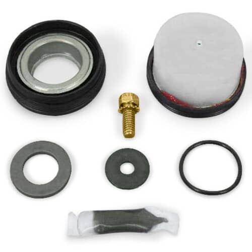 Whirlpool 12002022 OEM lip seal kit with washers, O-rings, and lubricant for washing machine tub assembly.