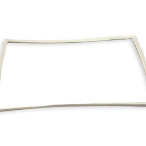 Whirlpool 2159057 OEM refrigerator door gasket designed to create a tight, energy-efficient seal and prevent warm air leaks.