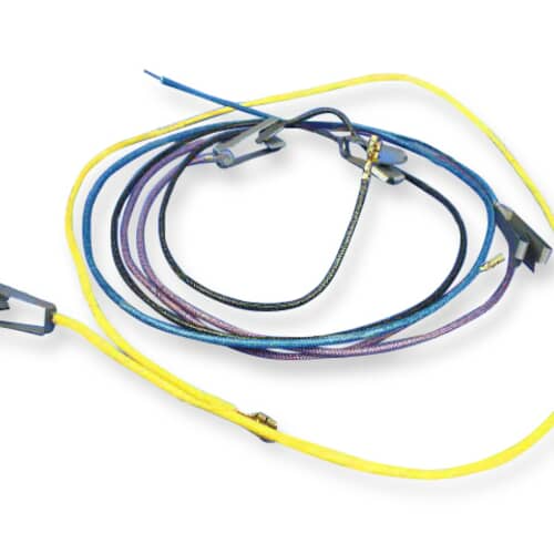 Whirlpool 712022K wire harness kit, showing coiled multi-colored wires and terminal clips.