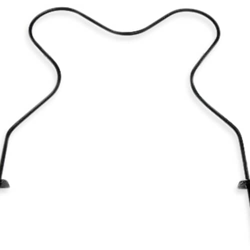 Close-up of the heating element electrical terminals.