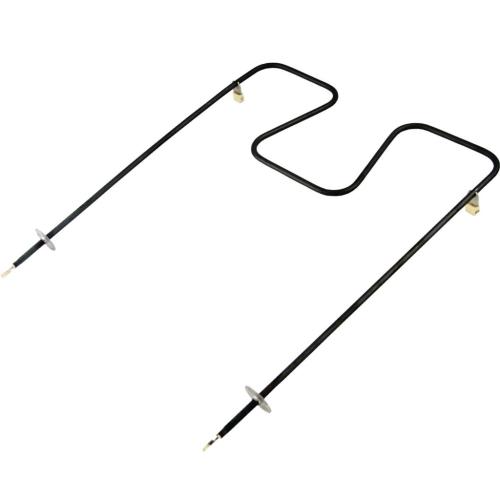 Bosch 00219072 240V electric oven bake heating element with terminal ends and insulator bushings.