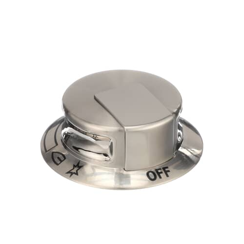 Electrolux 318905202 Gas Range Burner Knob (Stainless Look) - Replacement