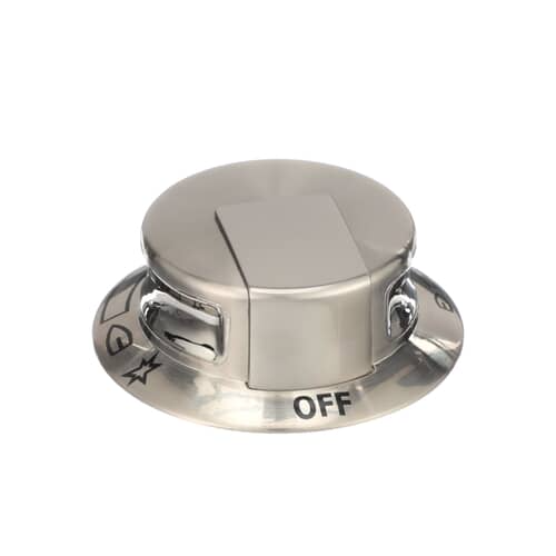 Electrolux 318905202 Gas Range Burner Knob (Stainless Look) - Replacement