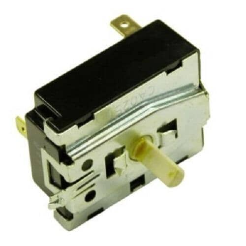 Electrolux 134398300 start switch assembly showing the pale yellow actuator stem