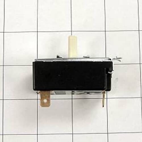 Electrolux turn type switch viewed straight on against a white grid background