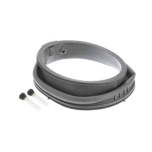 Electrolux 134728400 door boot seal showing two plastic vent tubes with yellow tips