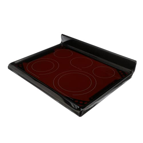 Electrolux 316531960 Electric Range Main Top Assembly (Black Glass/Steel) with five burner zones.