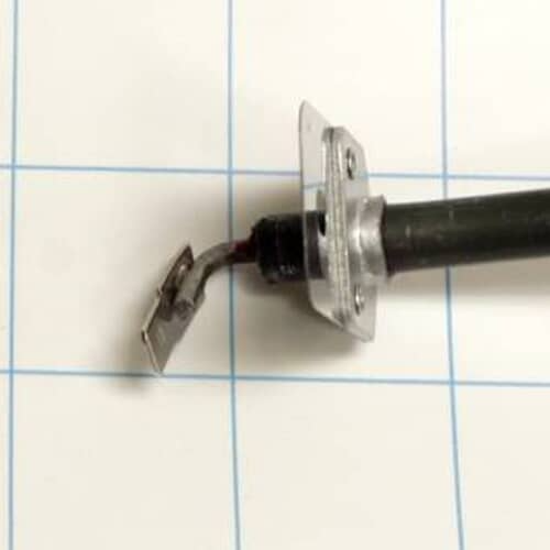 View of the terminal end and mounting plate of the upper oven bake element.