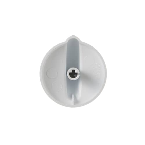 Rear view of the WB03K10143 knob, showing the D-shaped shaft hole.