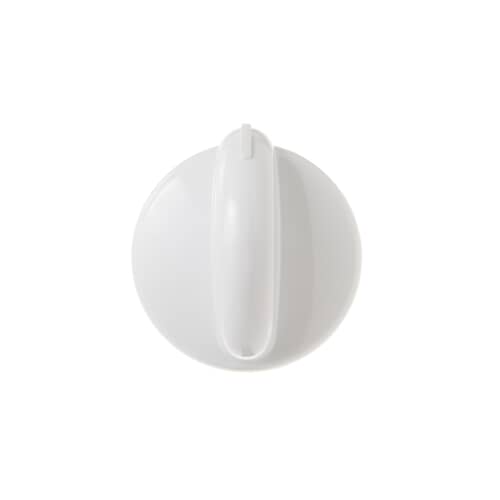 GE WB03K10143 White Range Top Burner Control Knob.