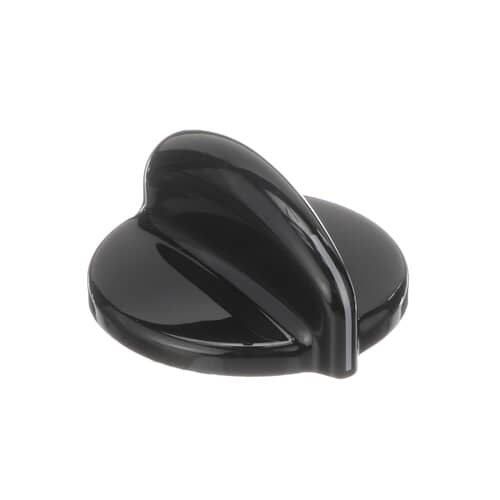 GE WB03T10028 Electric Cooktop Infinite Control Knob in black high-gloss plastic.