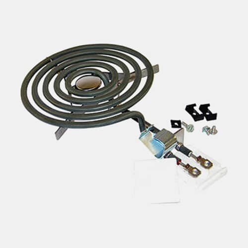 Angled view of the WB30X348 Hi-Rise coil element kit, showing the terminal block and mounting hardware.