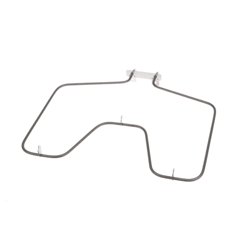 Angled view of the bake element showing the tubular metal construction.