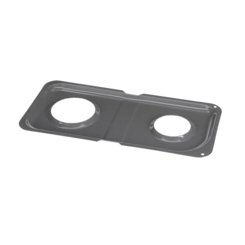 GE WB34K10013 Double Porcelain Drip Pan for the right side of a gas range (Gray).