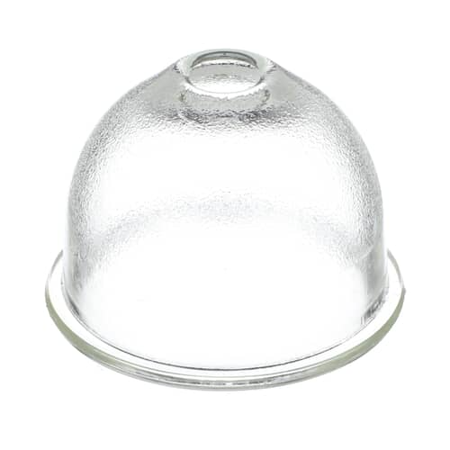 Replacement WB36X192 oven lamp cover with textured glass surface.