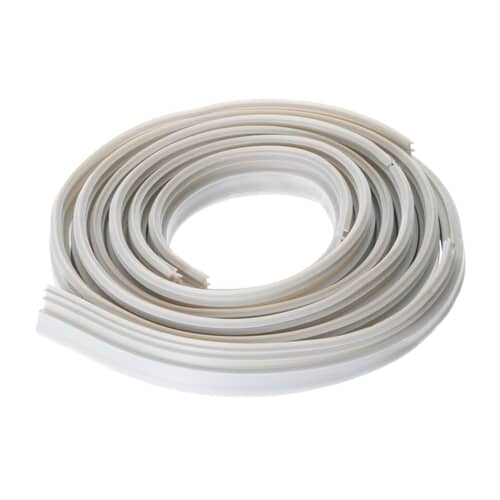 Tightly coiled section of the GE dishwasher door gasket