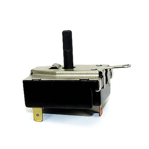 GE WE4X782 rotary switch showing the light stem and metal top housing