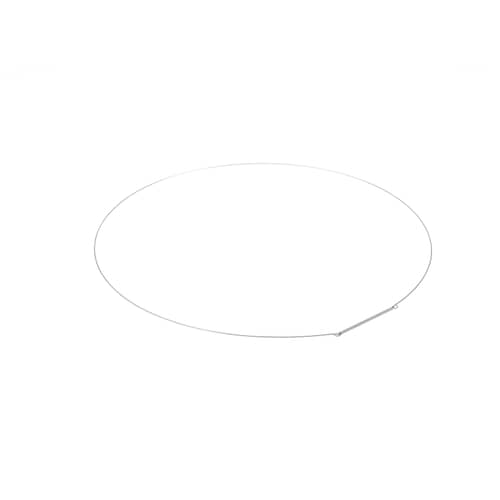 GE WH01X10279 outside gasket clamp shown as a large, thin wire loop