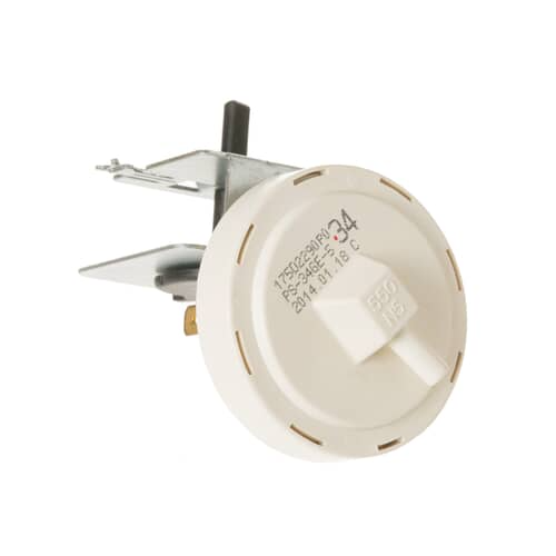 GE WH12X10076 pressure switch showing spade terminals and activation lever