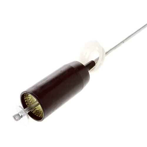 Close-up view of the dark housing end of the GE WH16X544 rod assembly