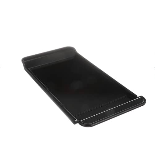 Side profile of the DG61-00563A griddle accessory showing the slightly raised edge/handles.