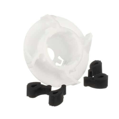 Angled view of the white agitator cam component