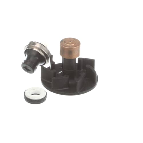 Side view of the Whirlpool 4386996A Impeller, highlighting the detailed design and durable material construction for reliable washing machine operation.